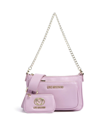 Love Moschino Pouch Charm Sac porté épaule glicine