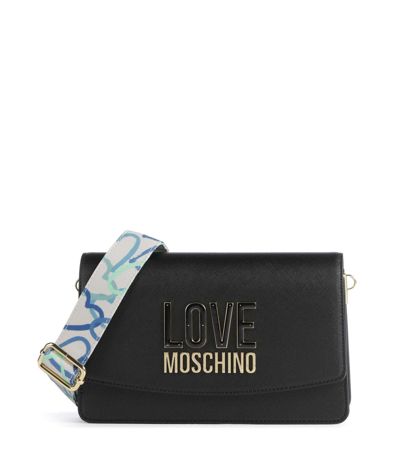 Love Moschino Jelly Logo Crossbody bag nero