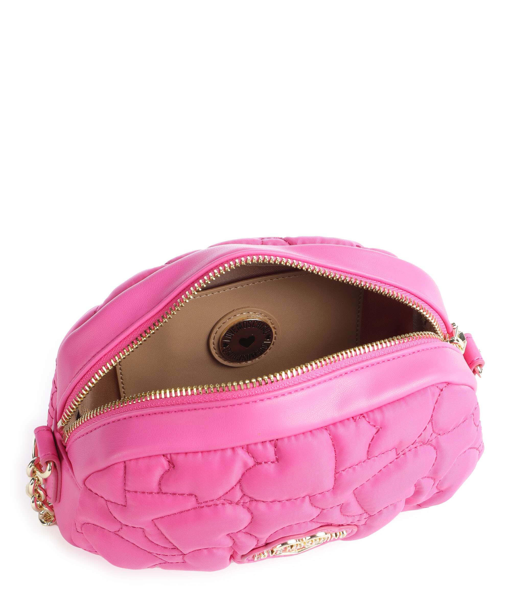 Love Moschino Puffy Heart Crossbody bag fuxia