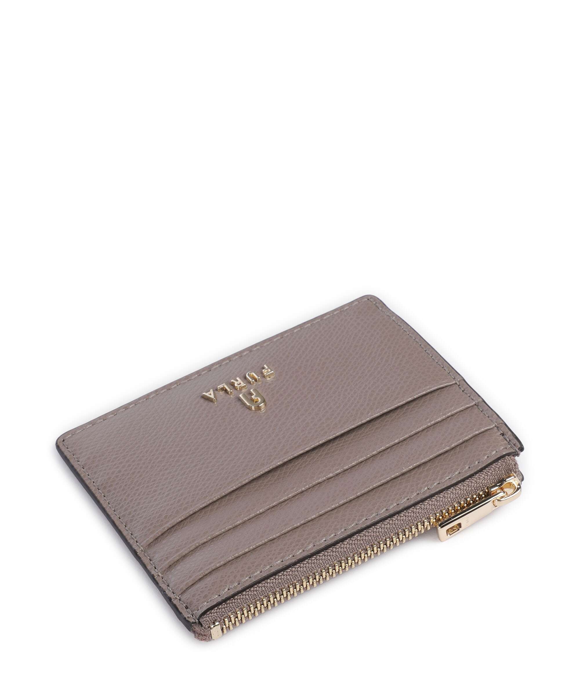 Furla Camelia S Credit card holder stucco gray