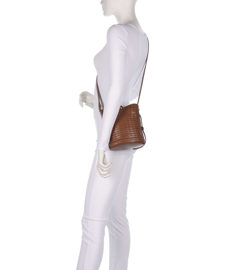 Furla Sfera Soft Mini Bucket bag cognac