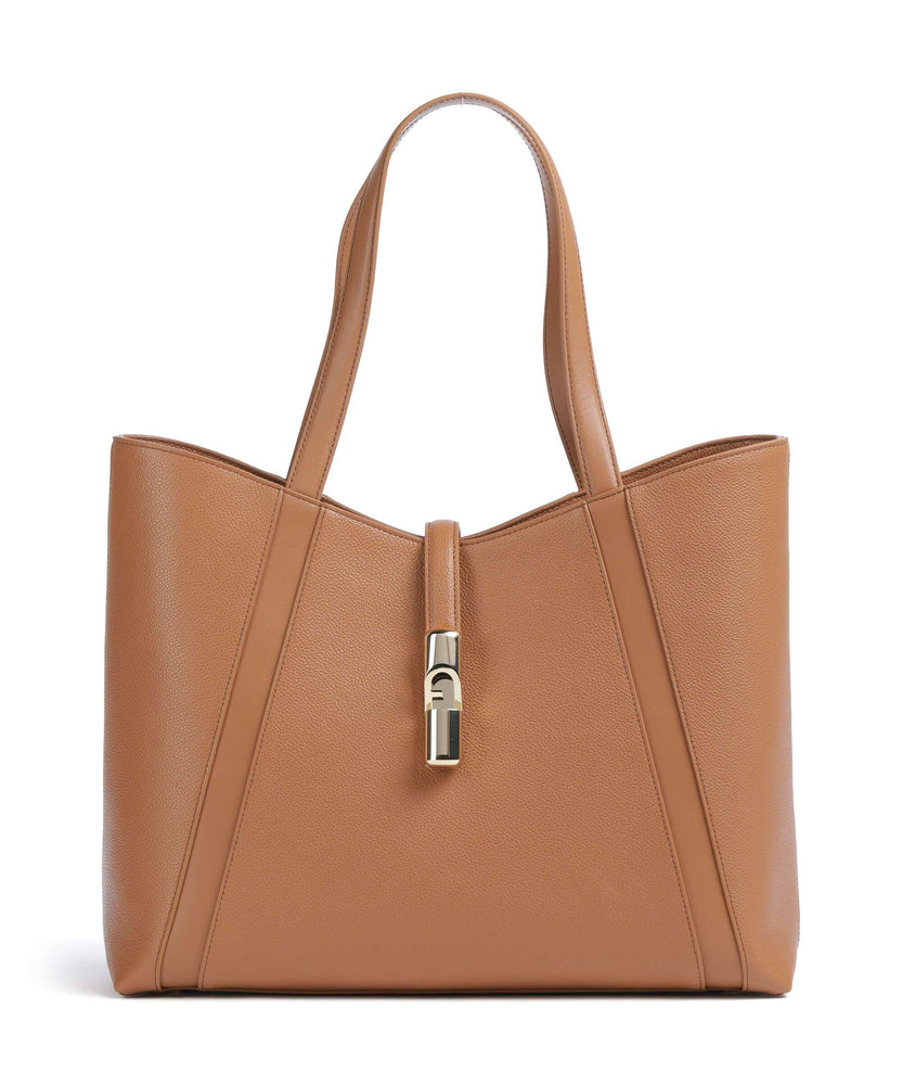 Furla Goccia L Tote bag brandy