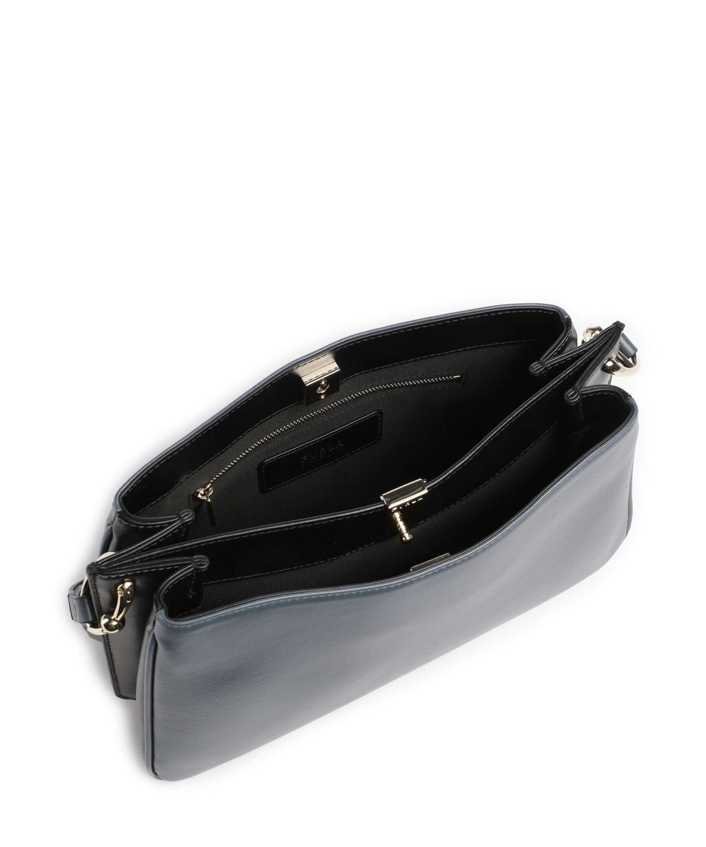 Furla Agata M Crossbody bag grigio blu/nero