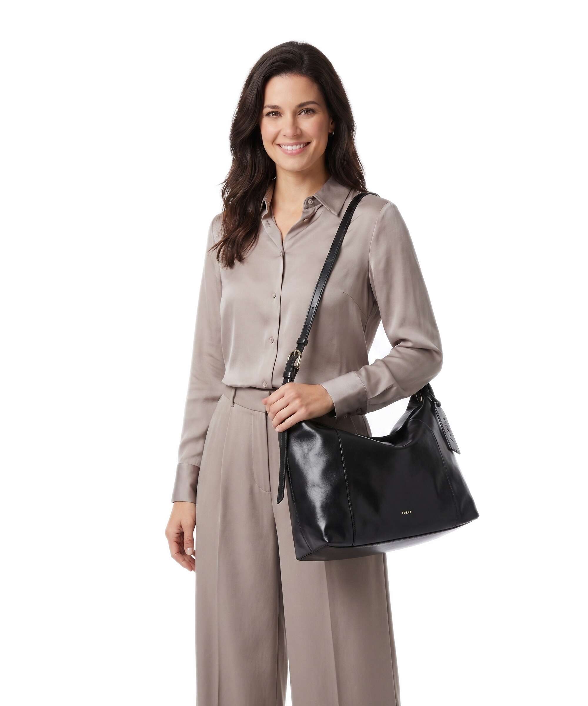 Furla Ginevra L Hobo bag nero