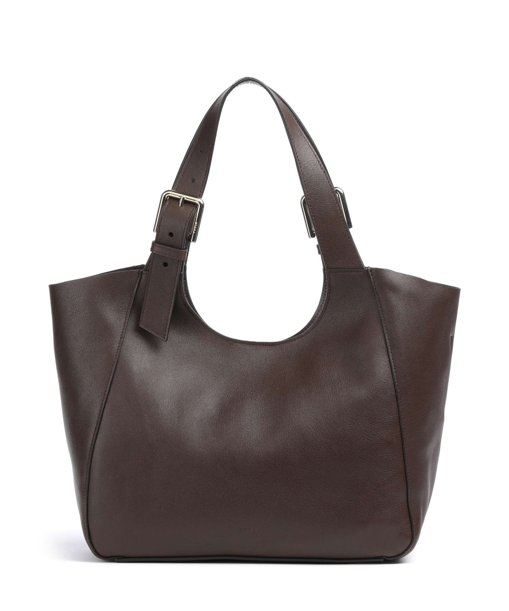 Furla Dora M Hobo bag dark cioccolato