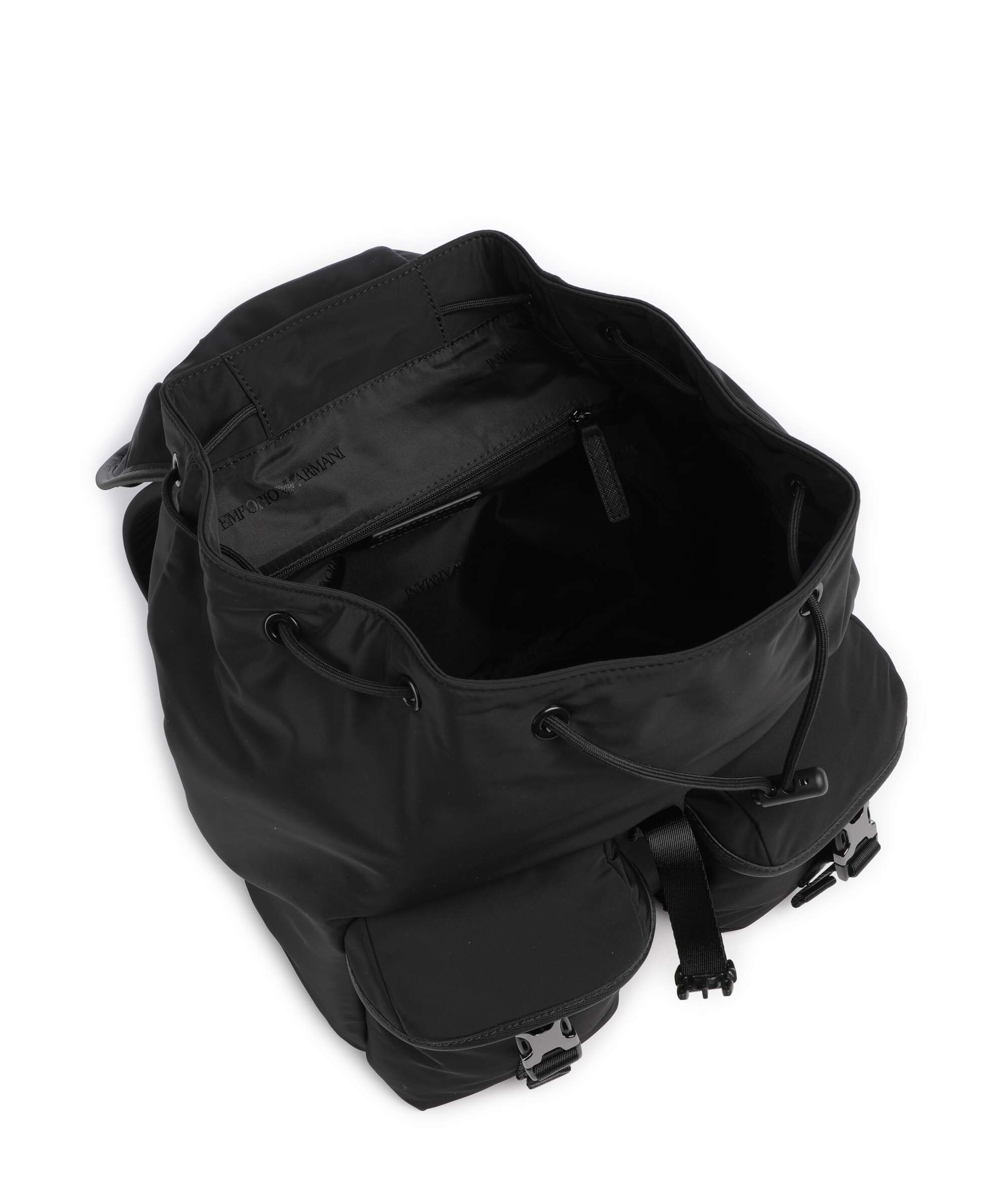 Emporio Armani Nylon Recycled Backpack black beauty