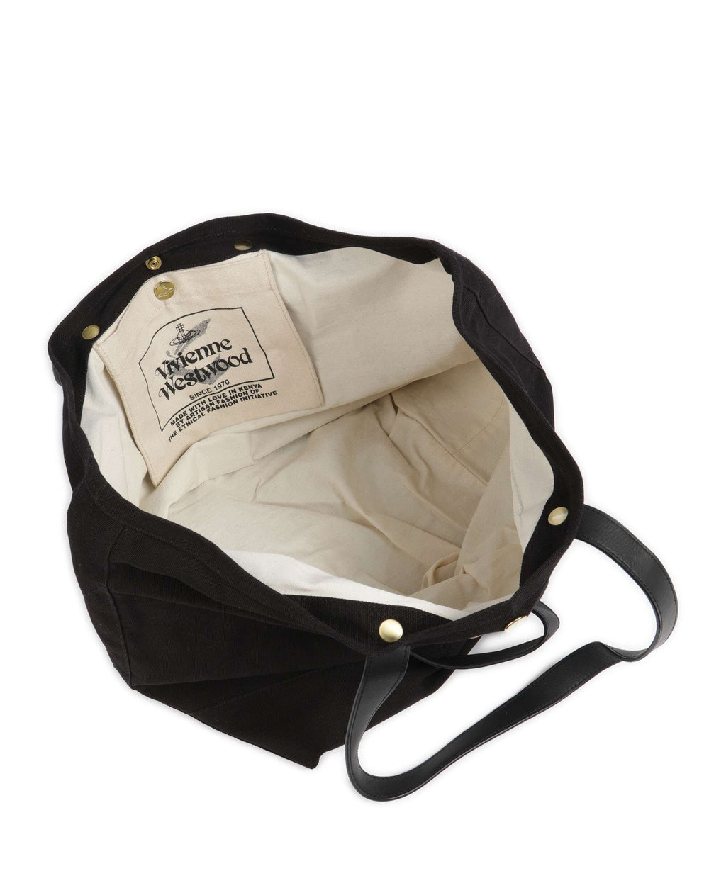 Vivienne Westwood Utility Canvas Tote bag black