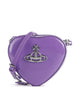 Vivienne Westwood Heart Shiny Patent Mini Sac bandoulière purple