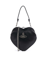Vivienne Westwood Belle Heart Frame Re-Vegan Grain Sac porté épaule black