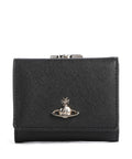 Vivienne Westwood Frame Saffiano Small Wallet black