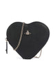 Vivienne Westwood Saffiano Heart Sac bandoulière black