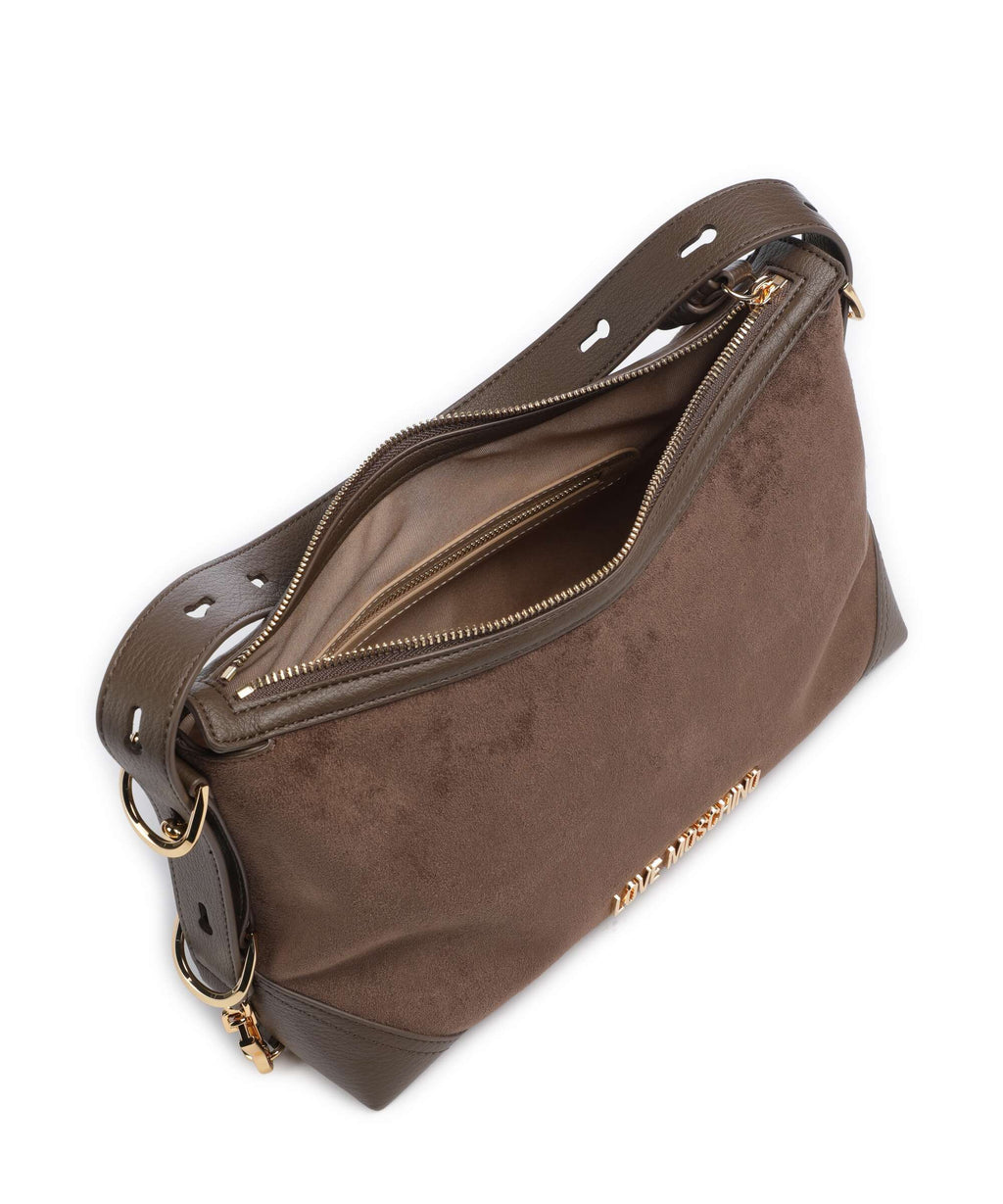 Love Moschino Signature Hobo bag marrone