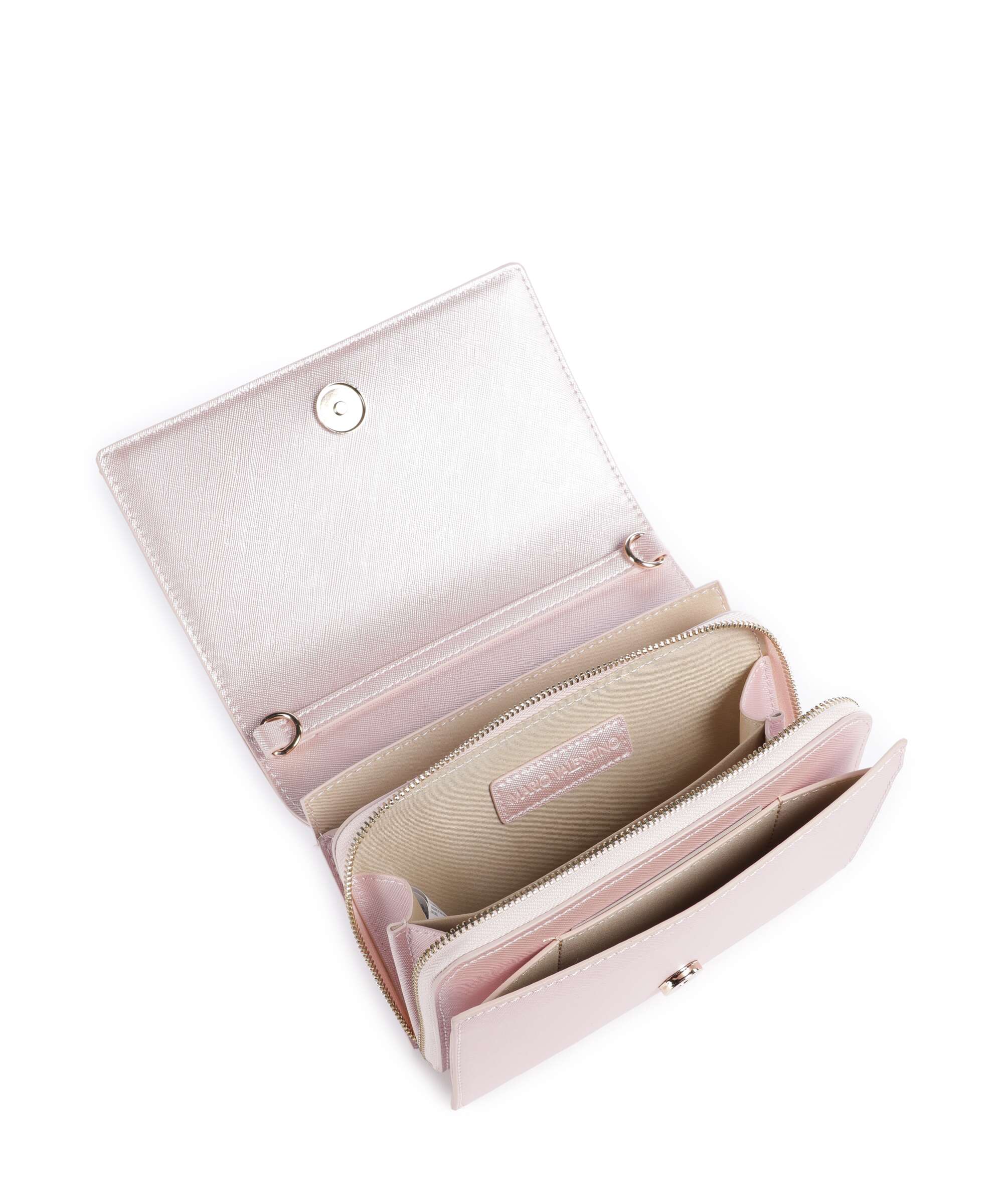Valentino Bags Wallet rosa metallizzato