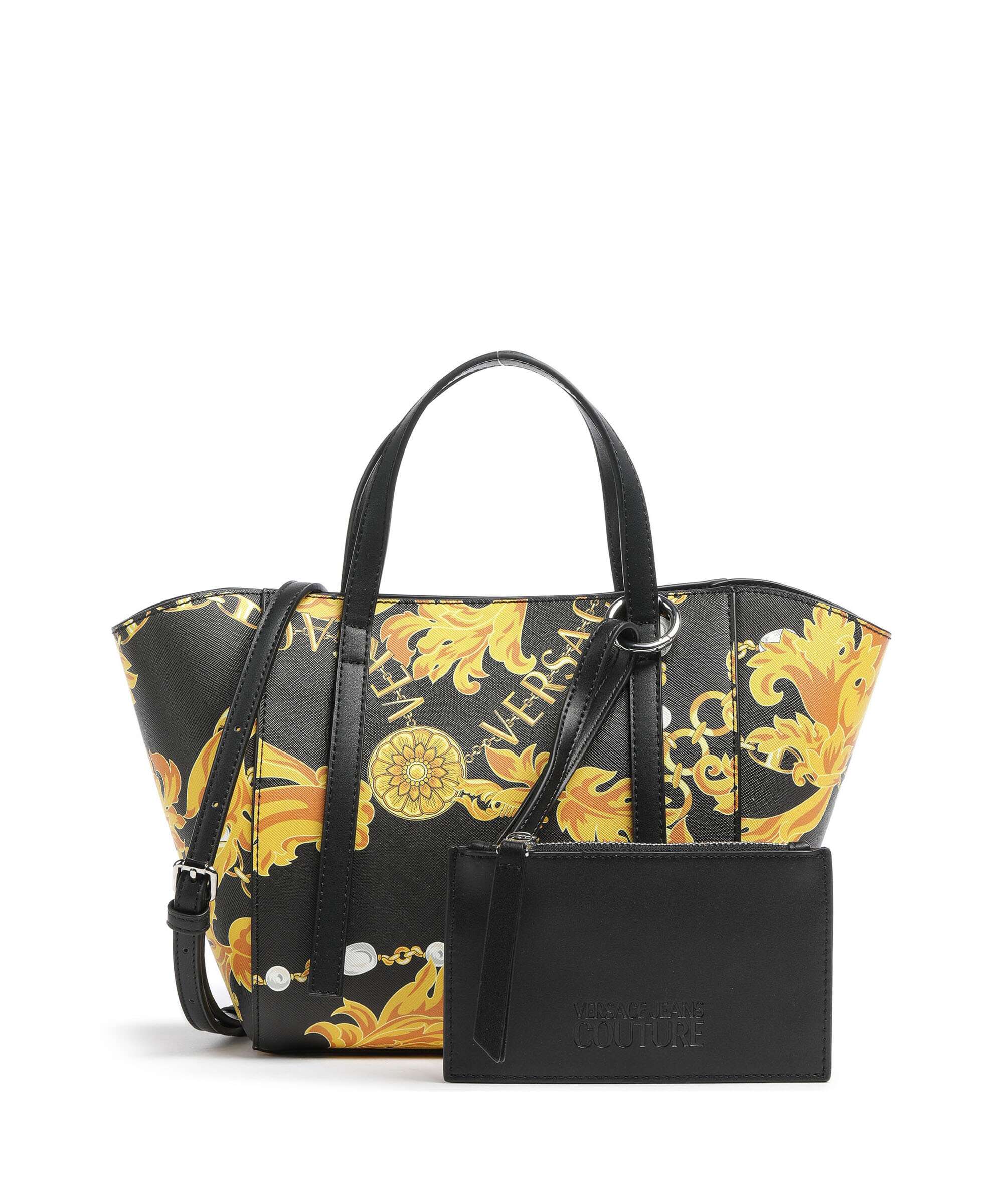 Versace Jeans Couture Graphic Handbag black/gold