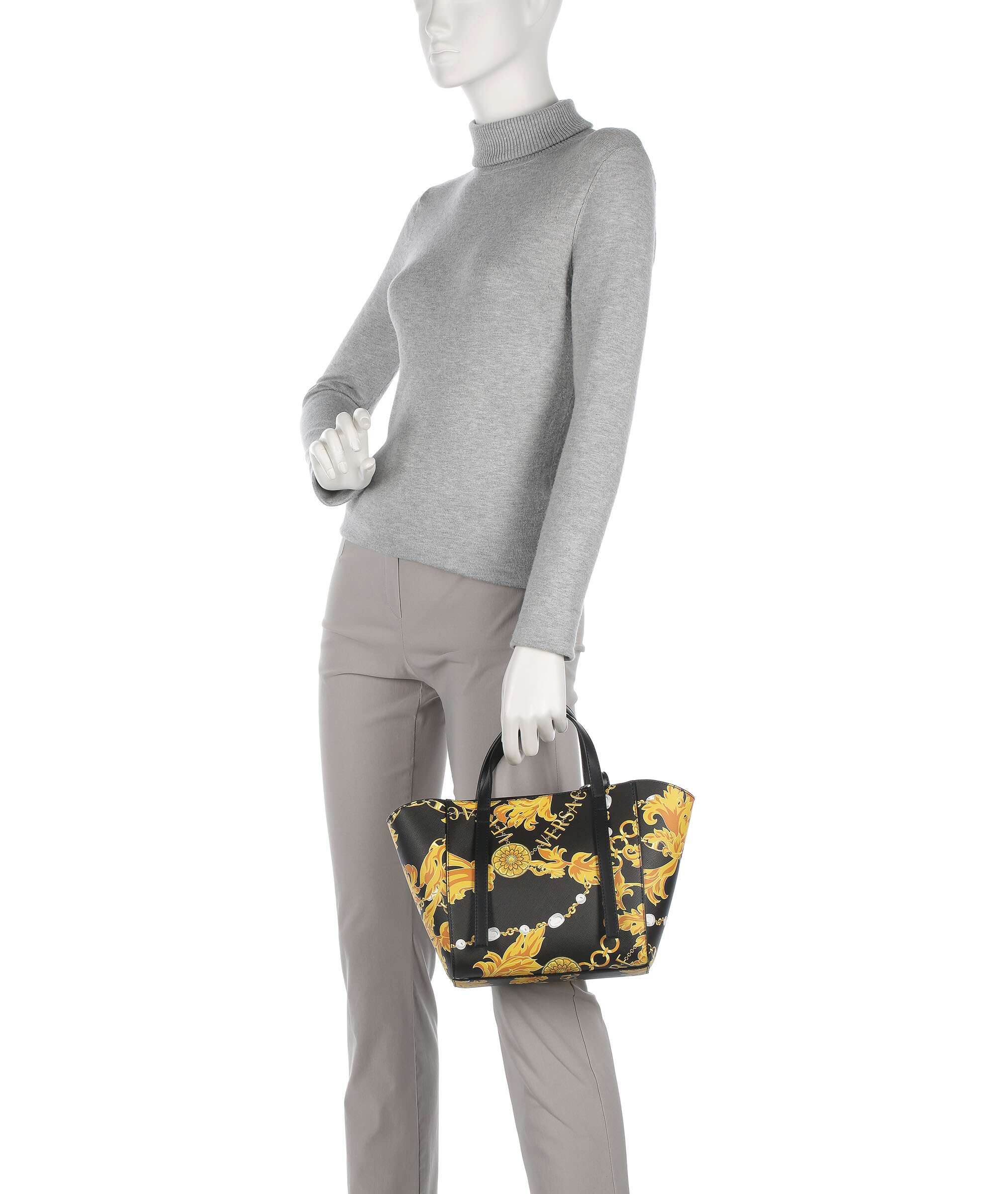 Versace Jeans Couture Graphic Handbag black/gold