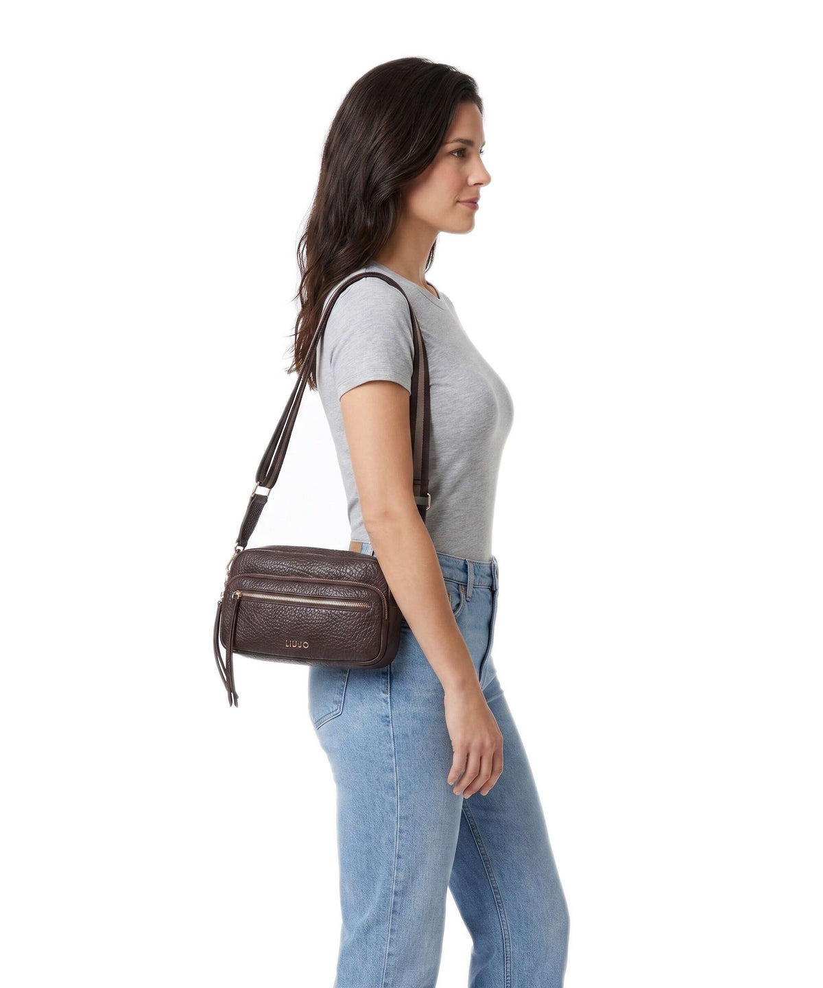 Liu Jo Tilde M Crossbody bag red aubergine