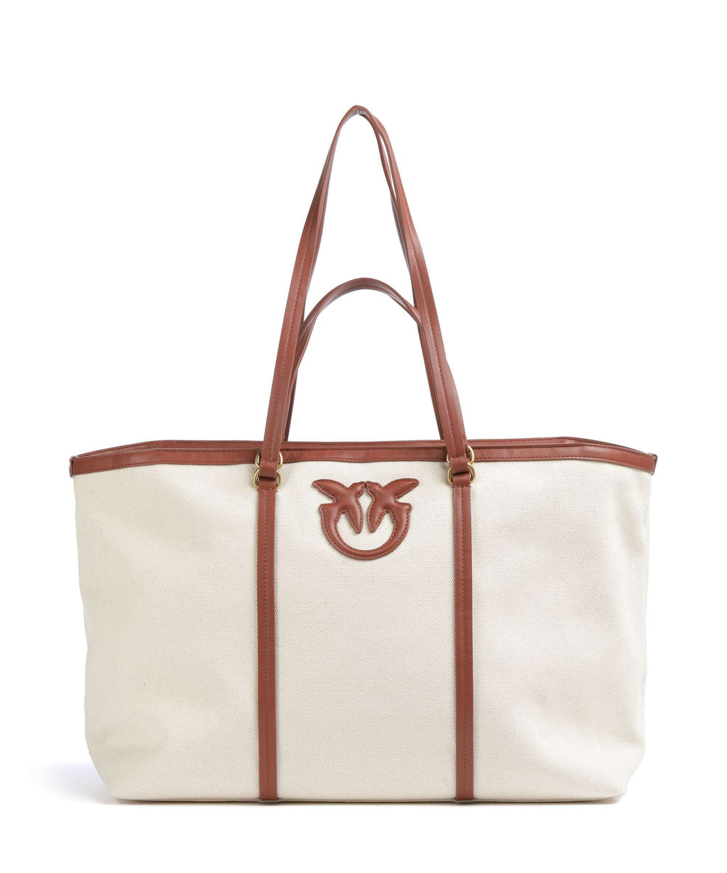 Pinko Tote bag beige/cuoio/antique gold