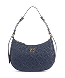 Pinko Half Moon Mini Schultertasche blu indaco ombroso/antique gold