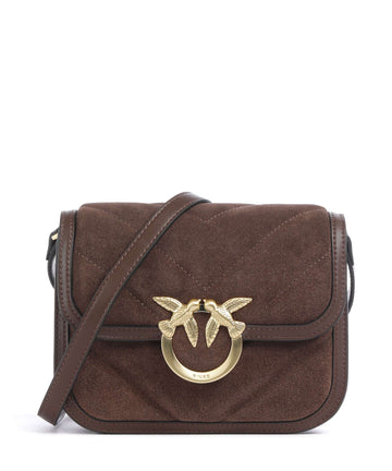 Pinko Love Box Sac bandoulière marrone castano/matt gold