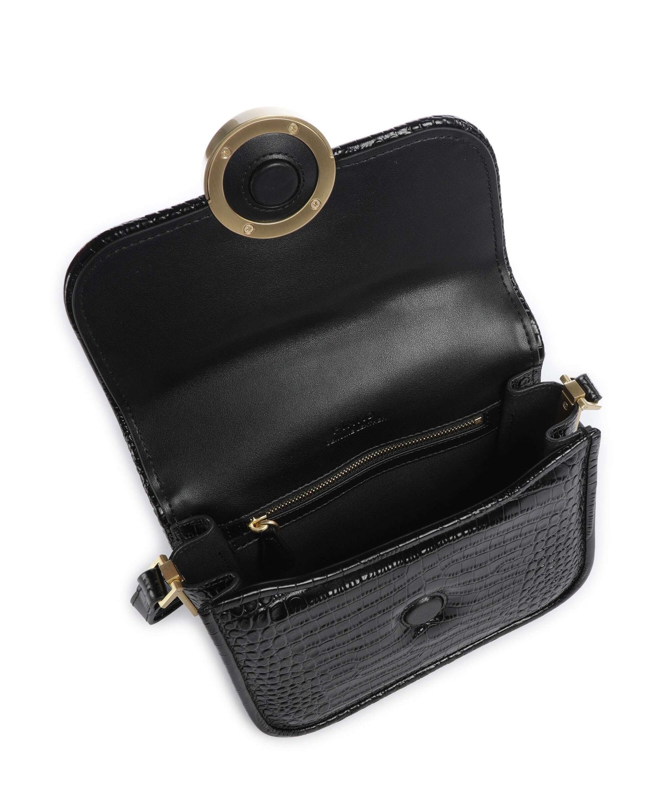 Pinko Love Box Mini Crossbody bag nero limousine/matt gold