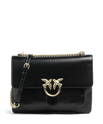 Pinko Love One Soft Big Sac porté épaule nero limousine/matt gold