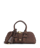 Pinko Bowling Baguette Handtasche marrone castano/matt gold