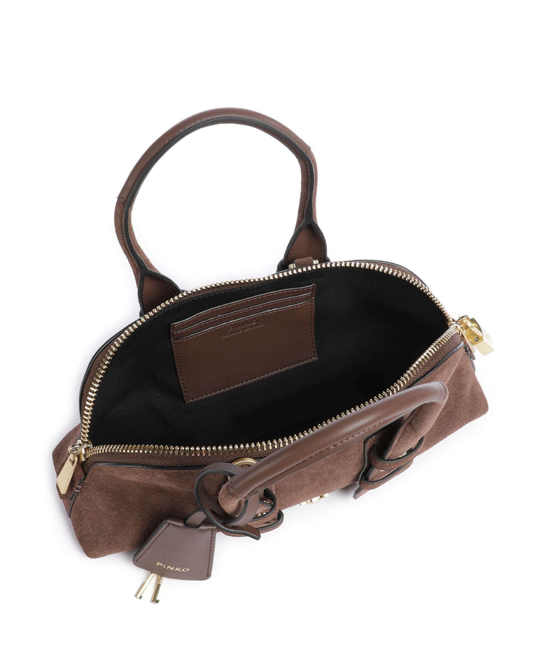 Pinko Bowling Baguette Handbag marrone castano/matt gold