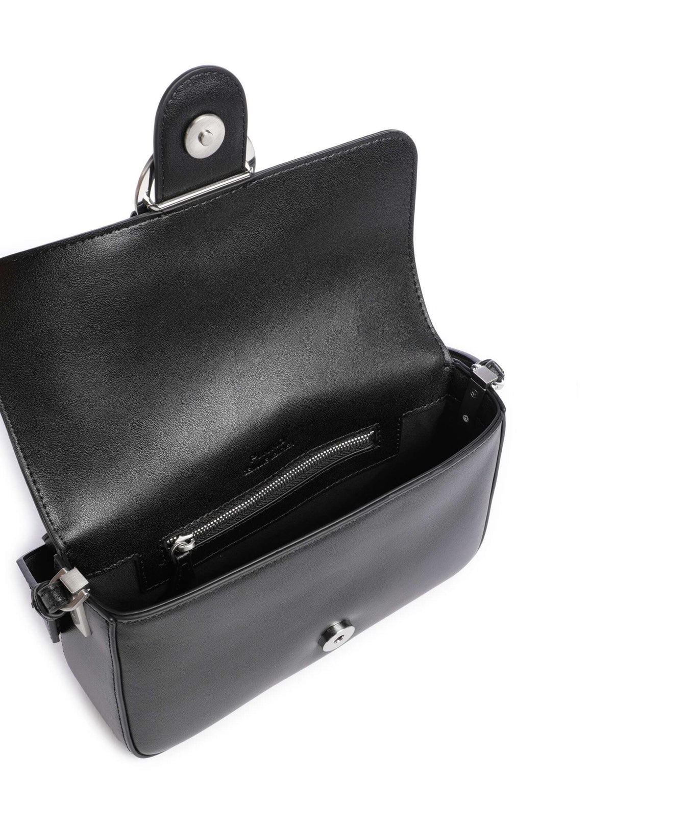 Pinko Love One Mini Slouchy Shoulder bag nero limousine/matt silver