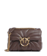 Pinko Love Puff Mini Schultertasche marrone castano/antique gold