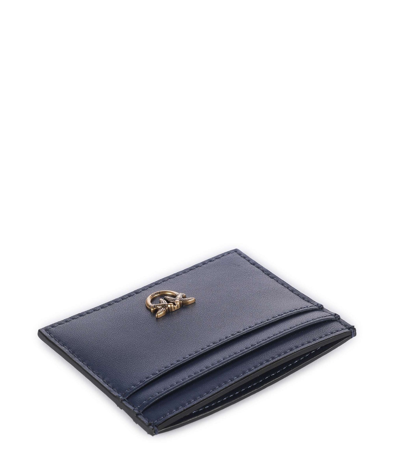 Pinko Credit card holder blu indaco ombroso/antique gold