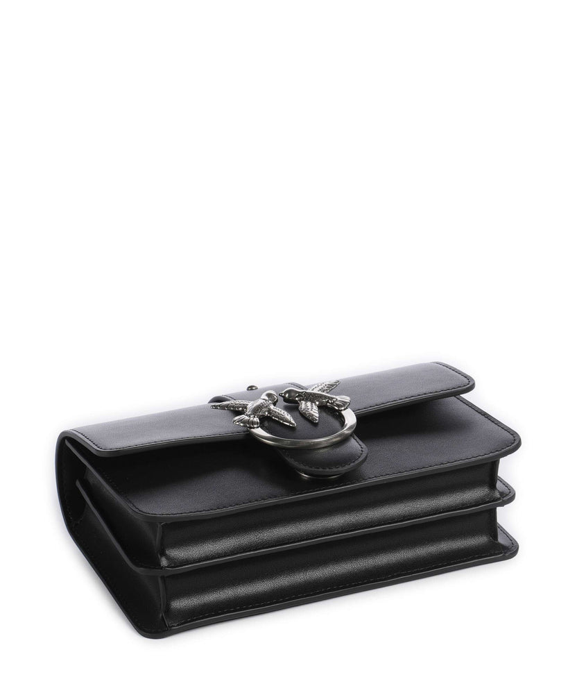 Pinko Love One Mini Crossbody bag nero/old silver