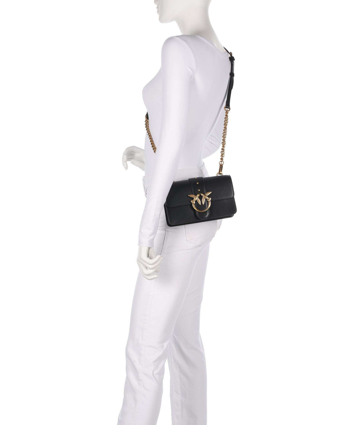 Pinko Love One Mini Crossbody bag nero/antique gold