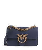 Pinko Love One Mini Sac porté épaule blu indaco ombroso/antique gold