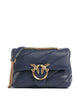 Pinko Love Puff Mini Sac porté épaule blu indaco ombroso/antique gold