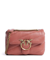 Pinko Love Puff Baby Schultertasche marrone aragona/antique gold
