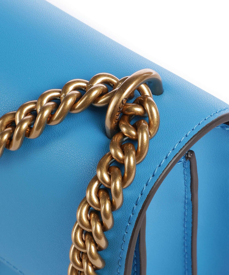 Pinko Love One Mini Shoulder bag azzurro dresda/antique gold