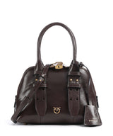 Pinko Bowling Mini Handtasche rosso mogano/antique gold