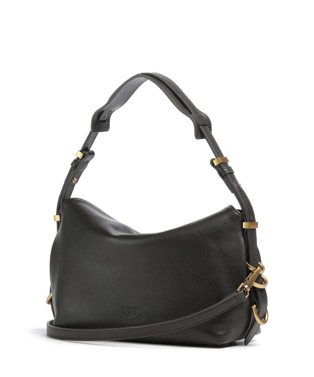 Pinko Saddle Horizontal Mini Shoulder bag verde fango/antique gold