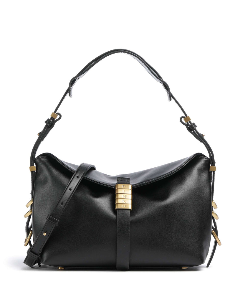 Pinko Saddle Horizontal Mini Shoulder bag nero/antique gold
