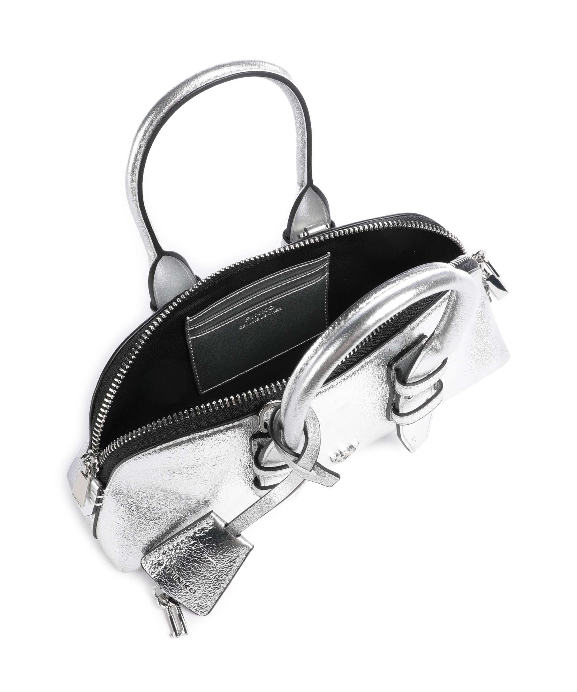Pinko Bowling Horizontal Handbag argento/nickel lucido