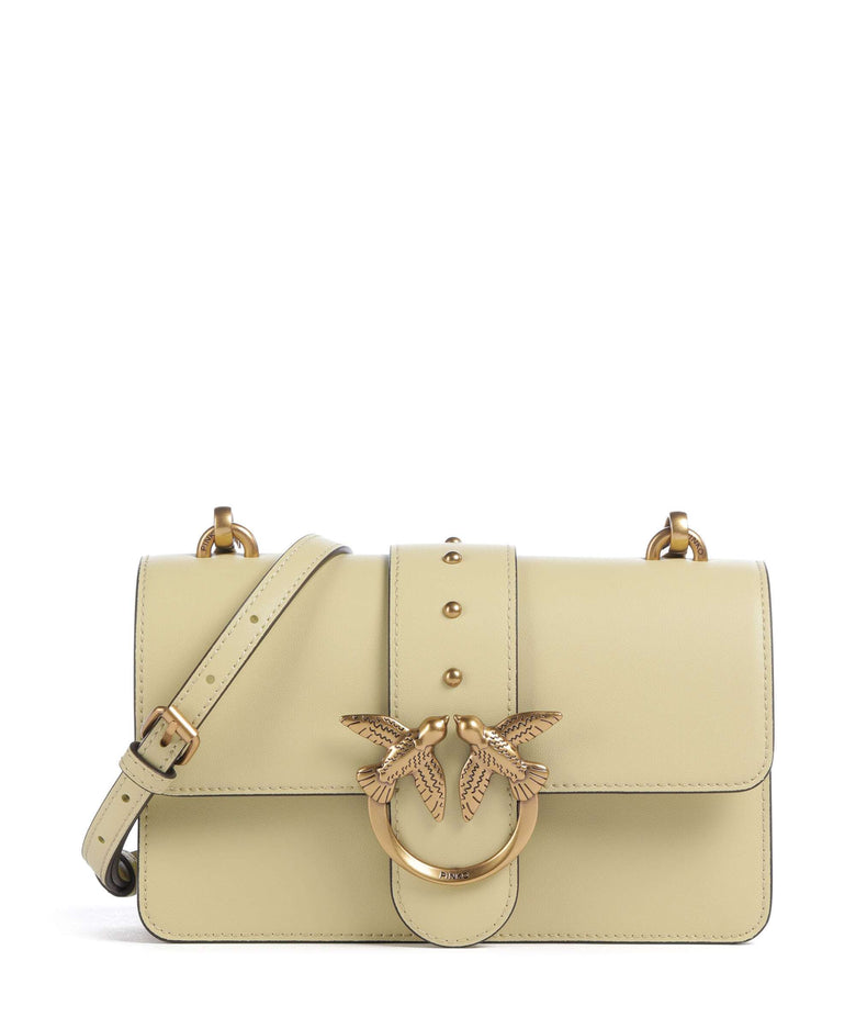 Pinko Love One Mini Crossbody bag giallo vaniglia/antique gold
