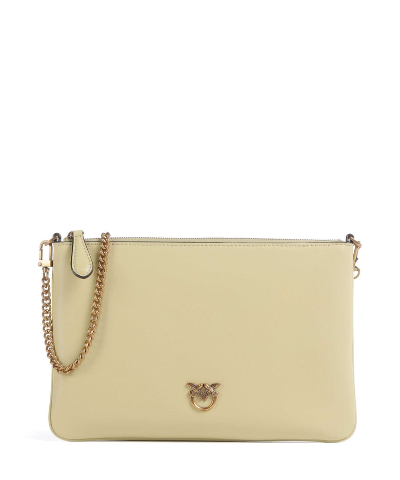 Pinko Flat Classic Crossbody bag giallo vaniglia/antique gold