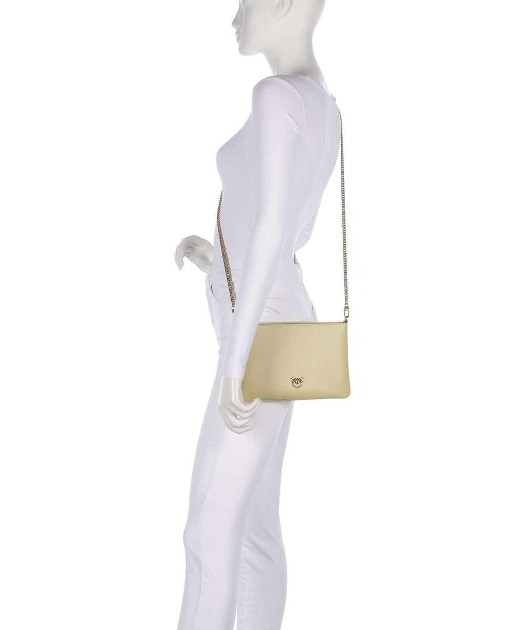 Pinko Flat Classic Crossbody bag giallo vaniglia/antique gold