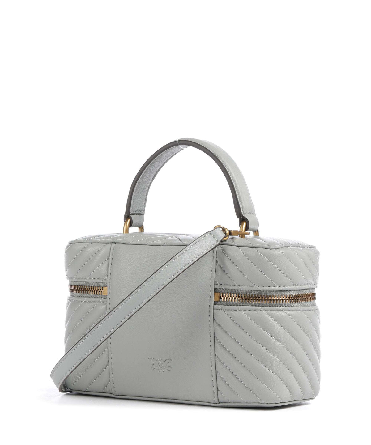 Pinko Vanity Mini Handbag grigio perla/antique gold