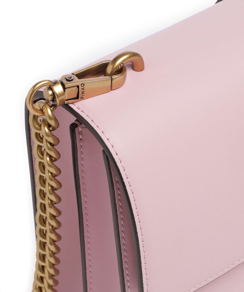 Pinko Love One Classic Crossbody bag rosa chiaro/antique gold