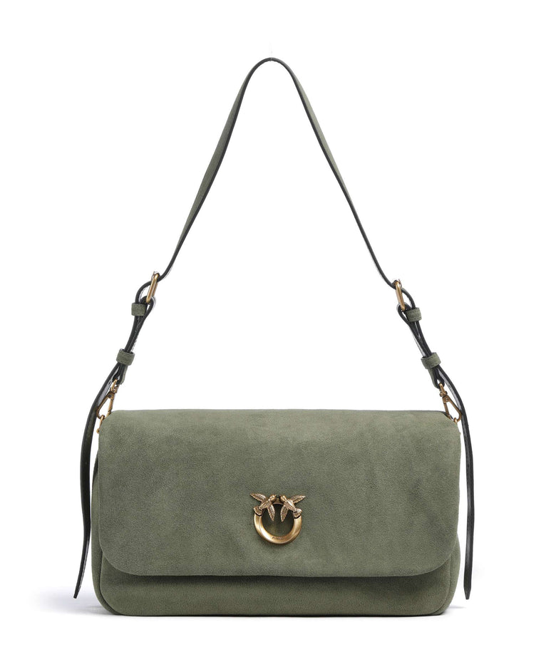 Pinko Click Soft Horizontal Shoulder bag oliva capulet/antique gold