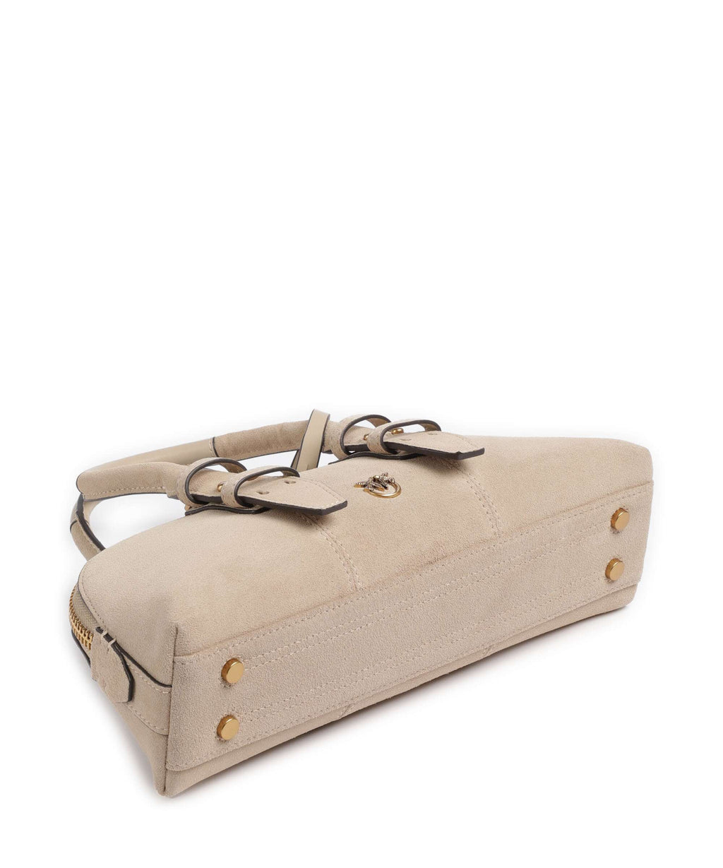 Pinko Bowling Horizontal Handbag beige/grigio fumo/antique gold