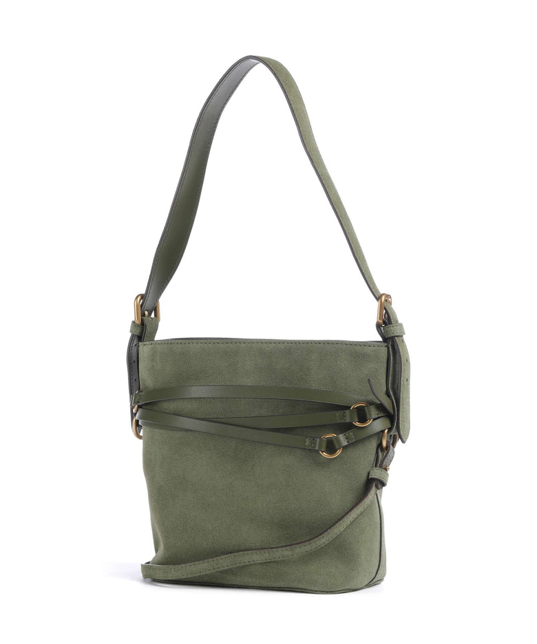 Pinko Belt Mini Bucket bag oliva capulet/antique gold