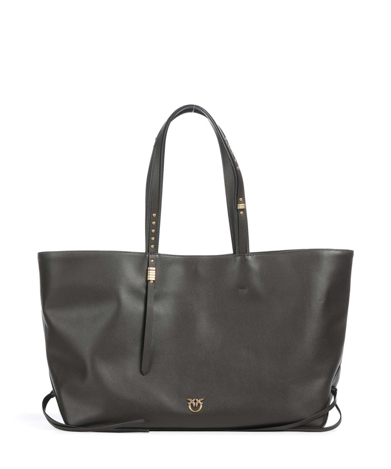 Pinko Tote bag verde fango/antique gold