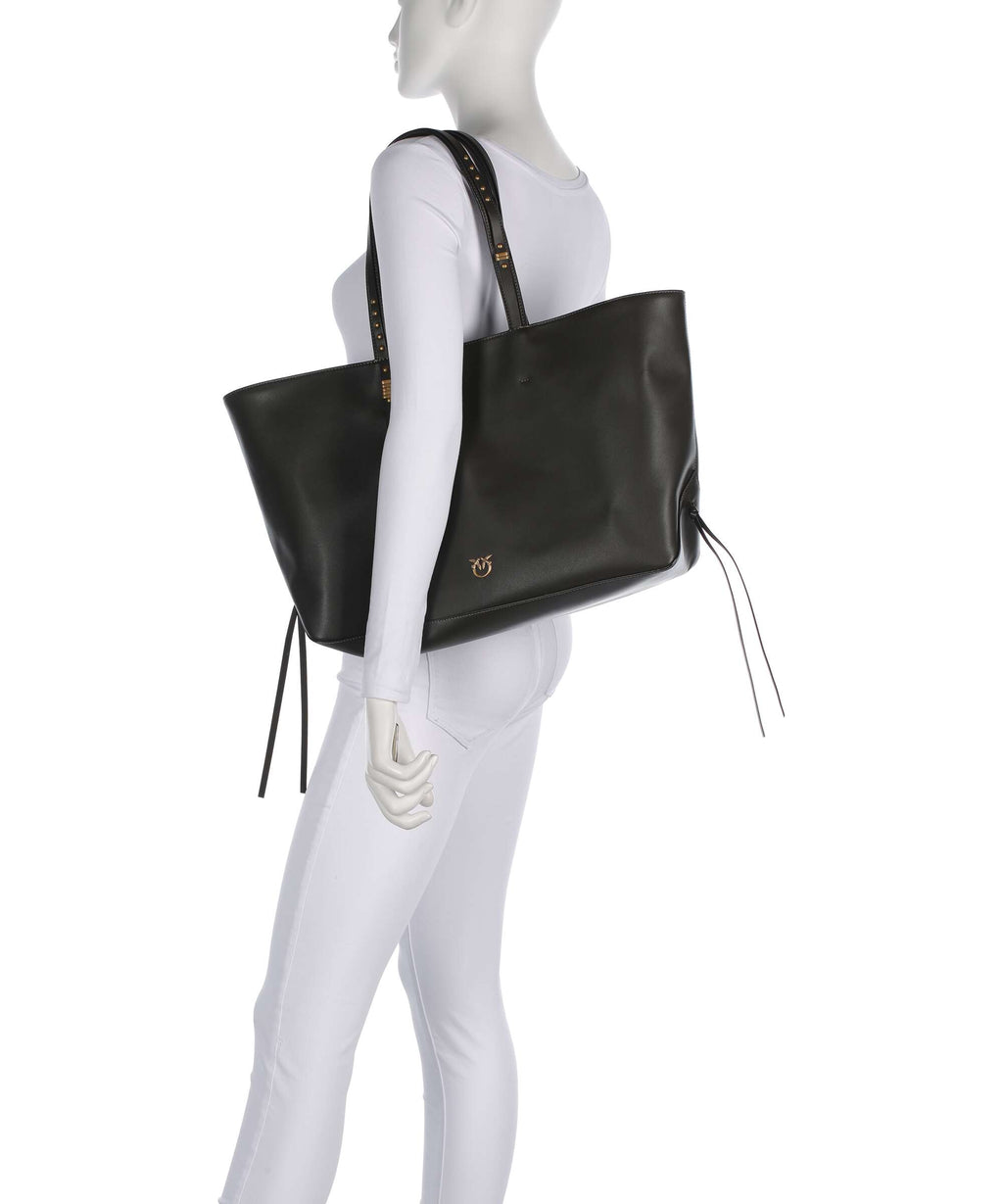 Pinko Tote bag verde fango/antique gold